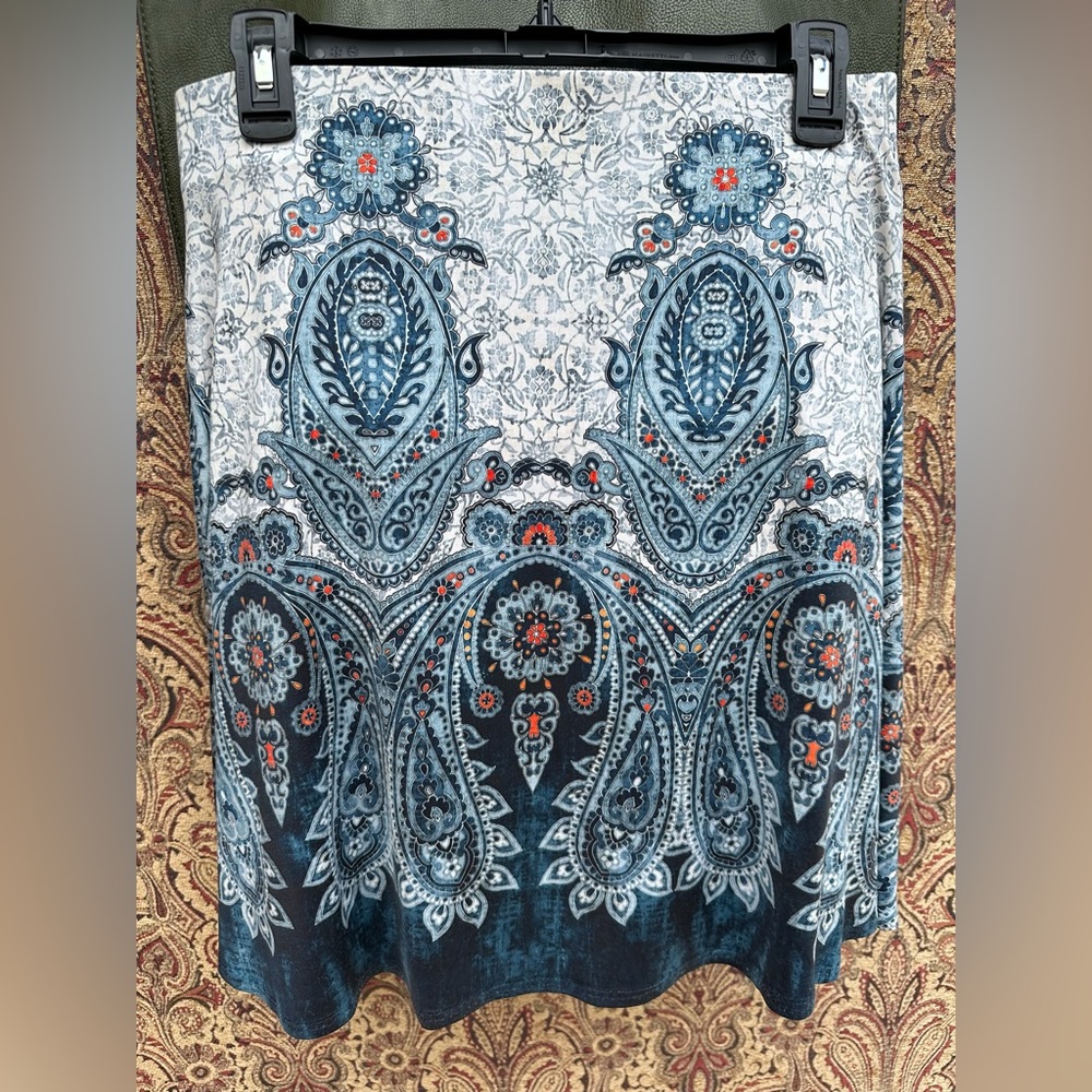 Amma sassy paisley flutter skirt